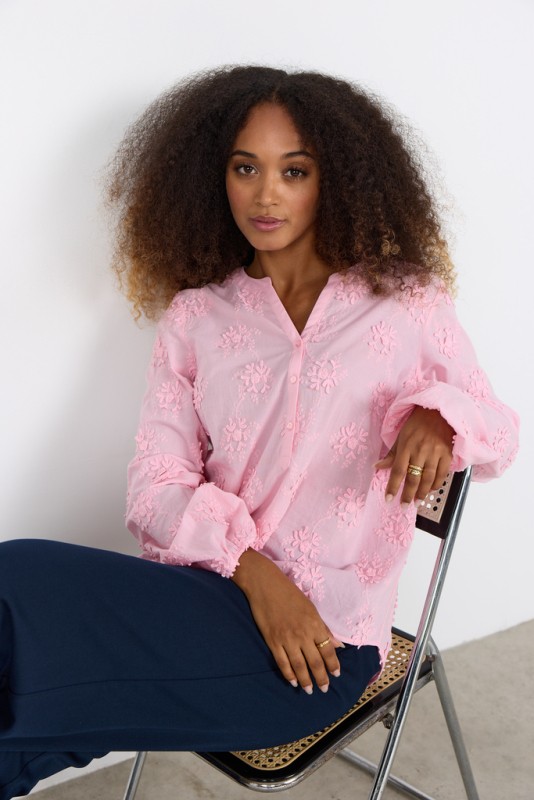 Scbarbra 1 Bluse Lyserød